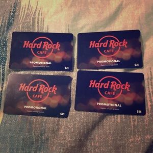 Hard Rock Gift Cards SOLD
